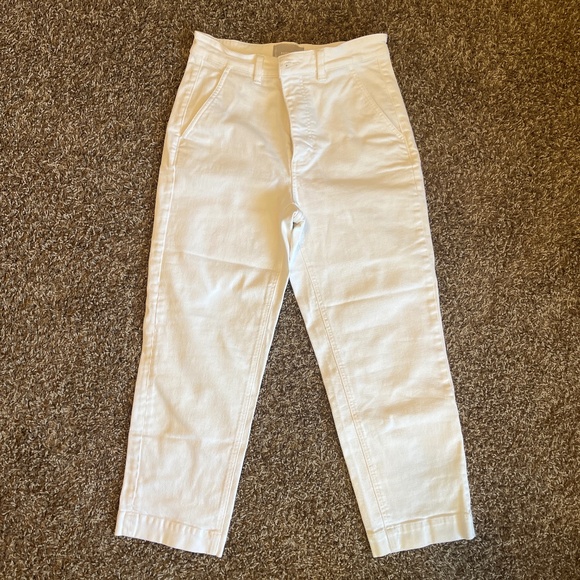 Everlane straight leg crop in bone size 6 - Picture 1 of 2